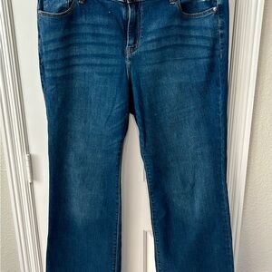 Lane Bryant Dark Blue Straight Leg Jeans